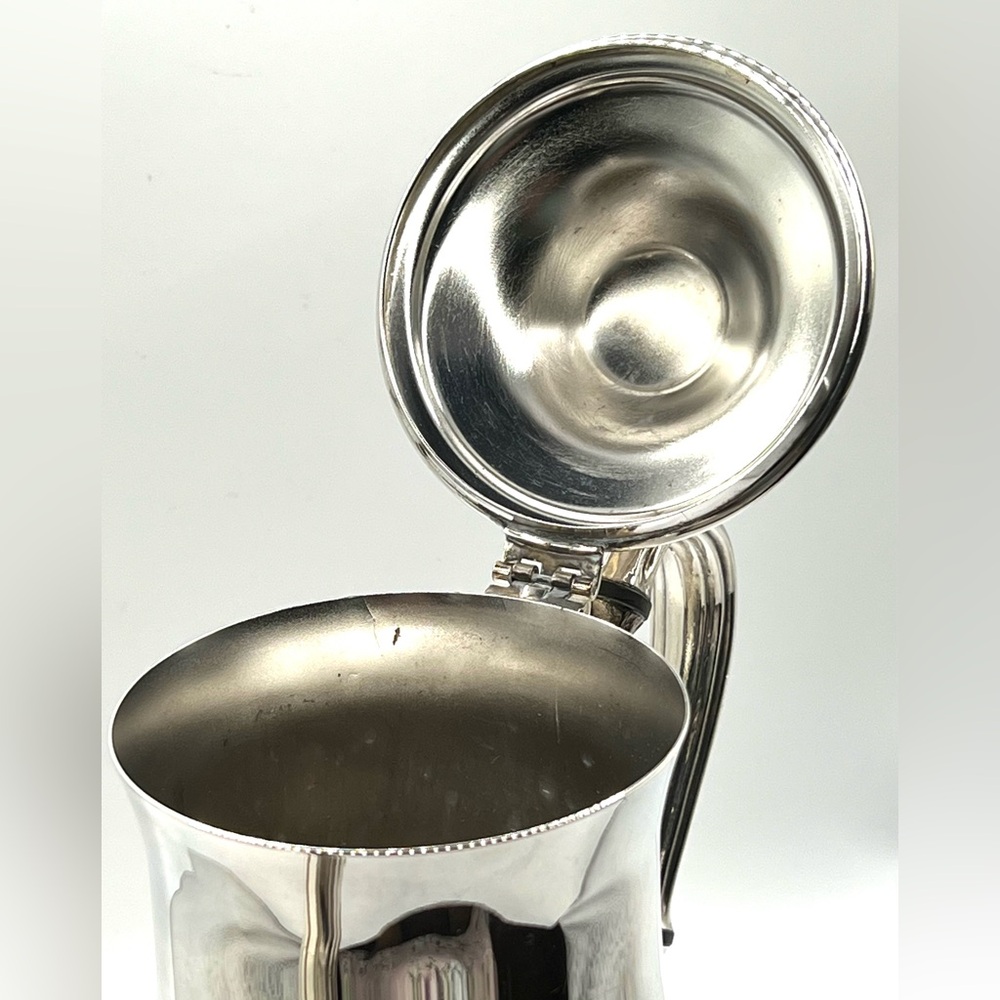 VTG WM Rogers 800 Silver Plated Footed Victorian Style Coffee Tea Pot w/Lid 10" - Picture 5 of 10